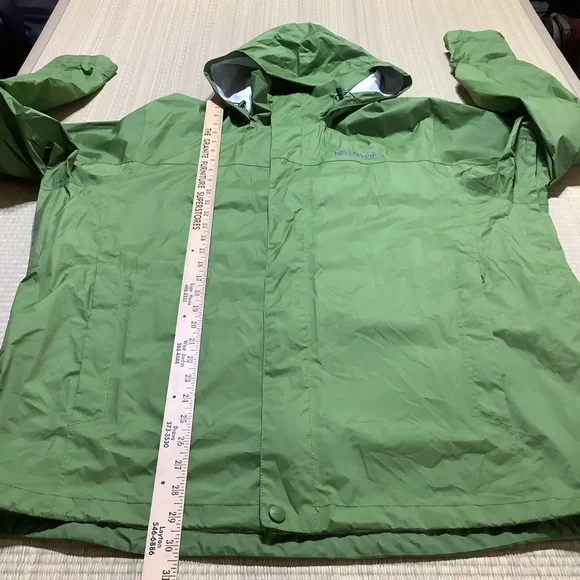 Marmot Men’s Precip Green Jacket Hooded Windbreaker Size XL Style #H41200 - Picture 4 of 14